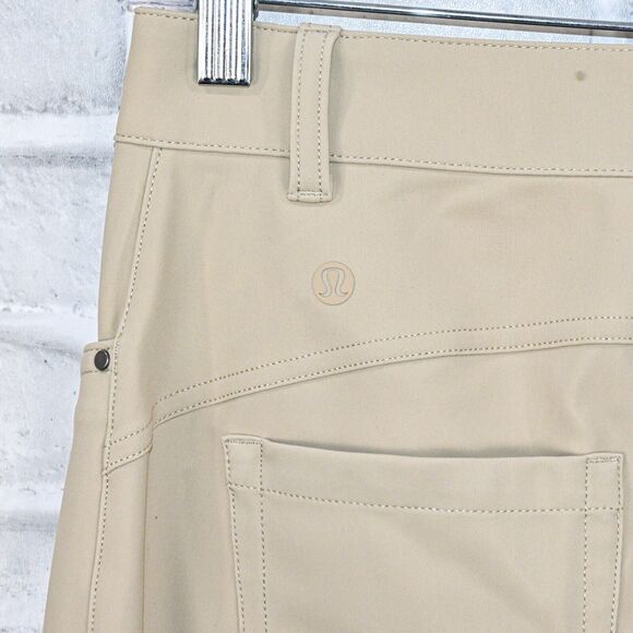 Lululemon Women's City Sleek Slim fit 5 Pocket High Rise Pants in beige sz 30 - Picture 8 of 12